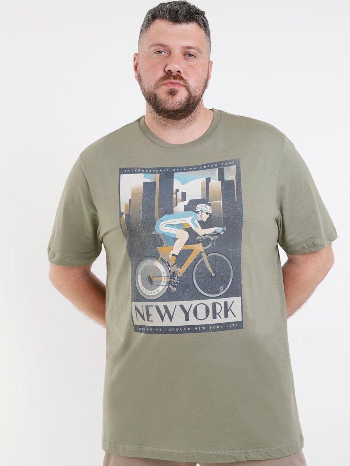 Vista 2 Camiseta Manga Curta Plus Size Masculina DZero preto DZero preto