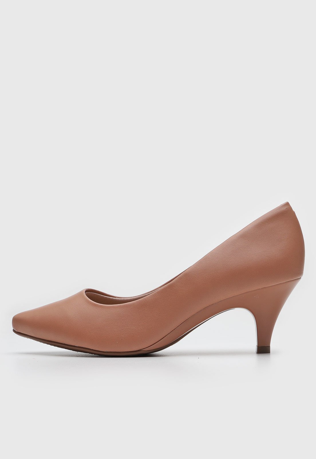 Scarpin Beira Rio Salto Fino Nude