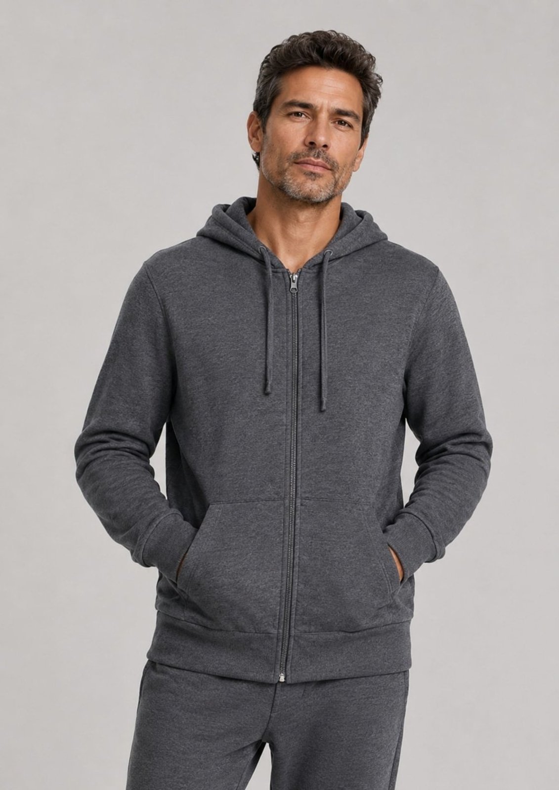 Jaqueta De Moletom Masculina Básica Com Capuz Hering