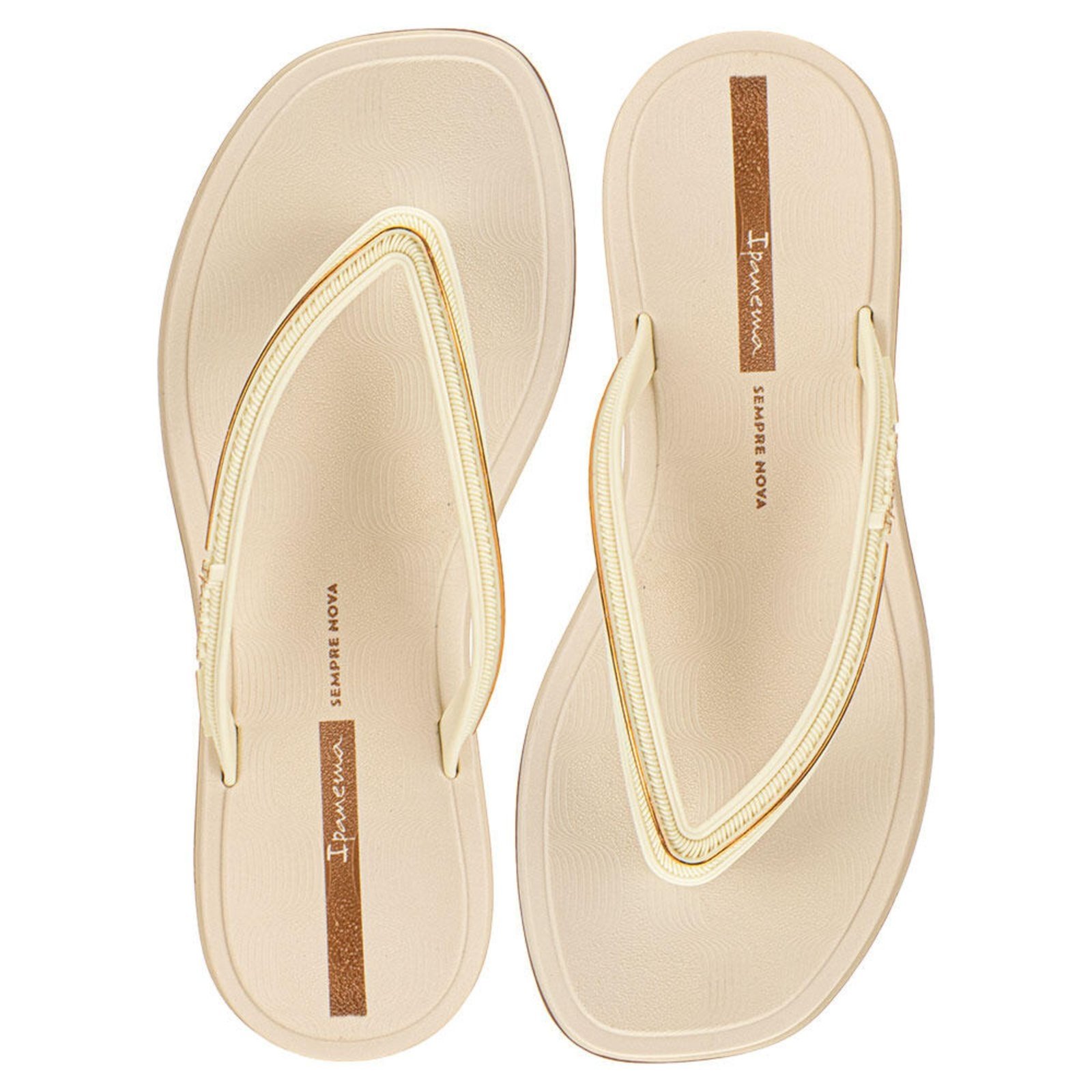 Chinelo Feminino Glow Ipanema 27398 3297398 Bege