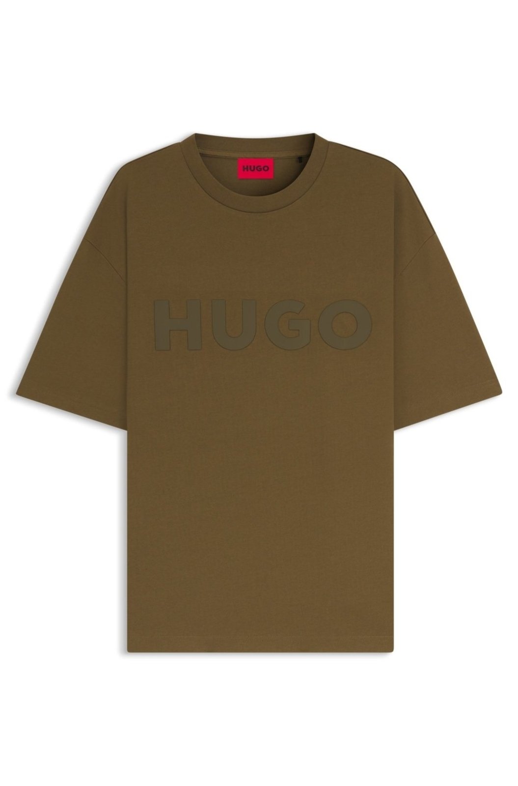 Camiseta De Algodão De Ajuste Oversized Com Logo Decorativo