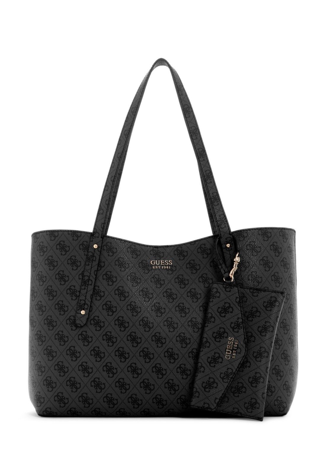 Vista 2 Bolsa Guess Brenton Tote preto preto