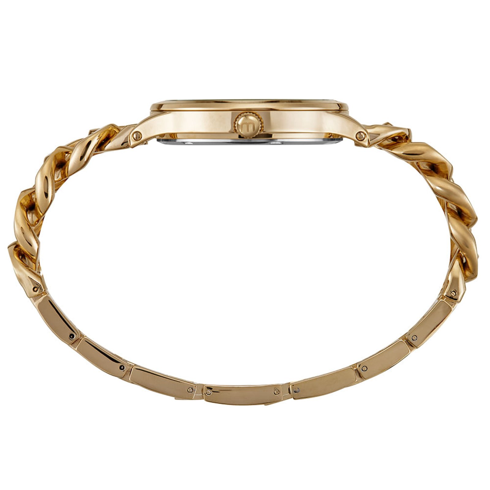 Vista 3 Relógio Feminino Corrente dourado dourado