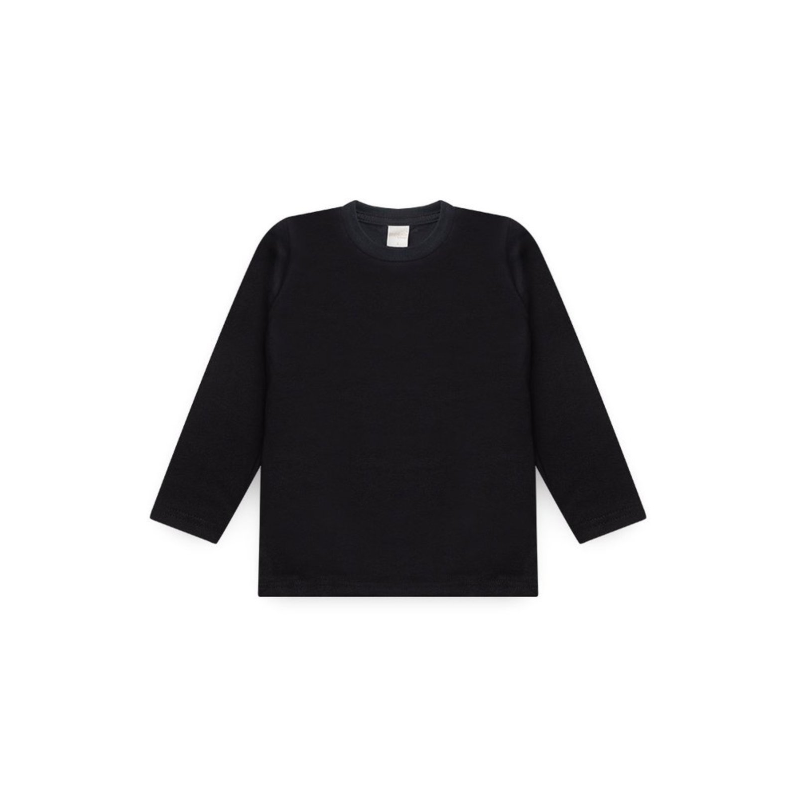 Vista 2 Infantil - Camiseta Inverno Menino Manga Longa em Meia Malha Molekada preto Molekada preto