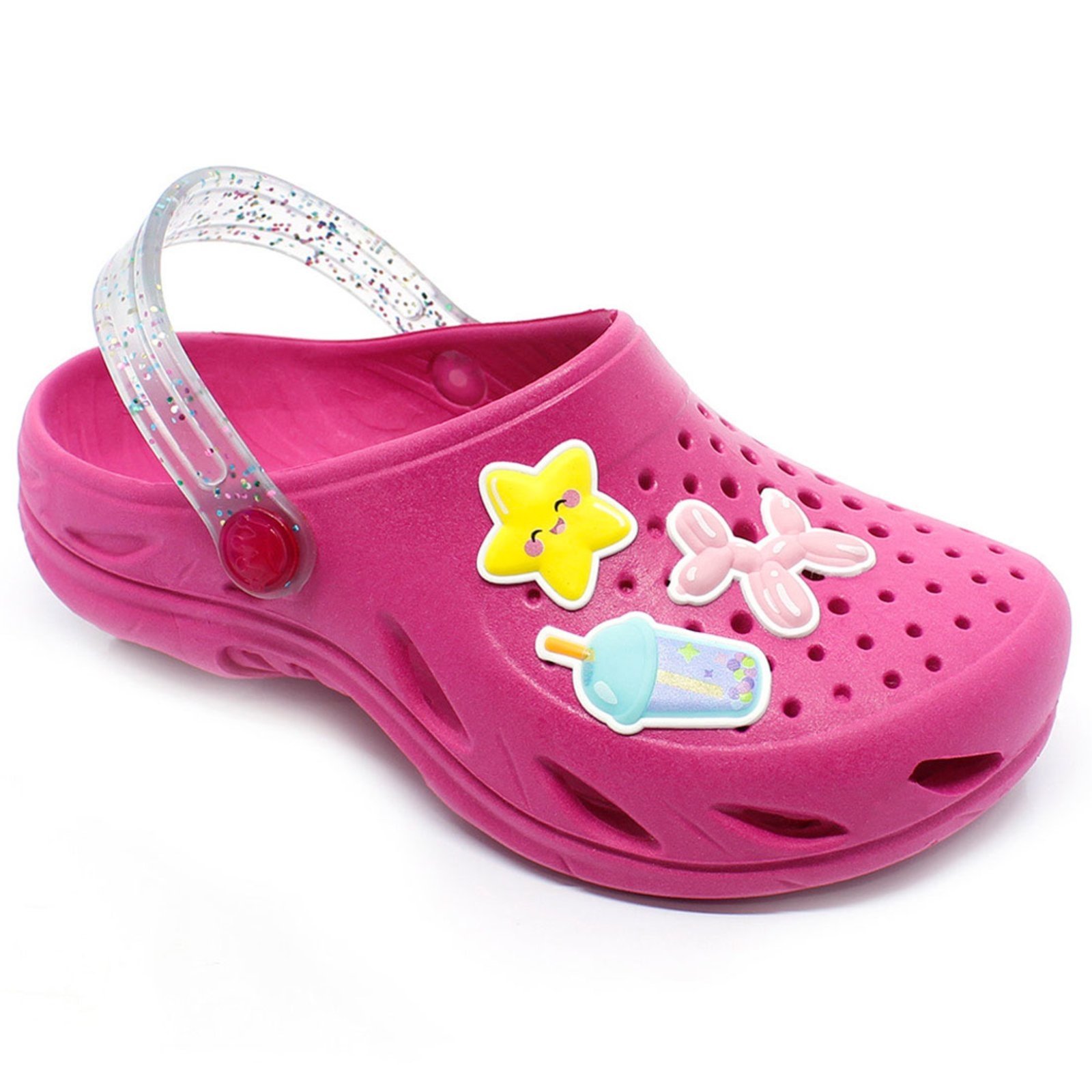Infantil – Babuche Menina Plugt Ventor Estrela Gliter Pink