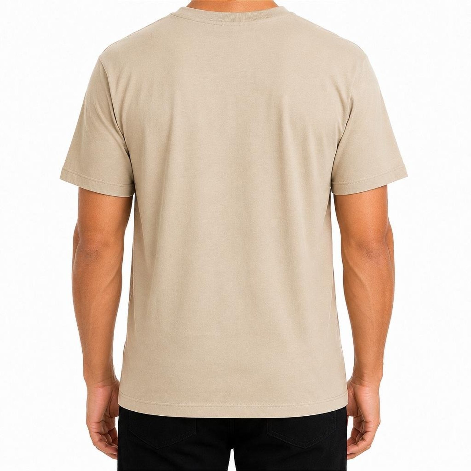 Camiseta Quiksilver Transfer Square WT26 Masculina Areia