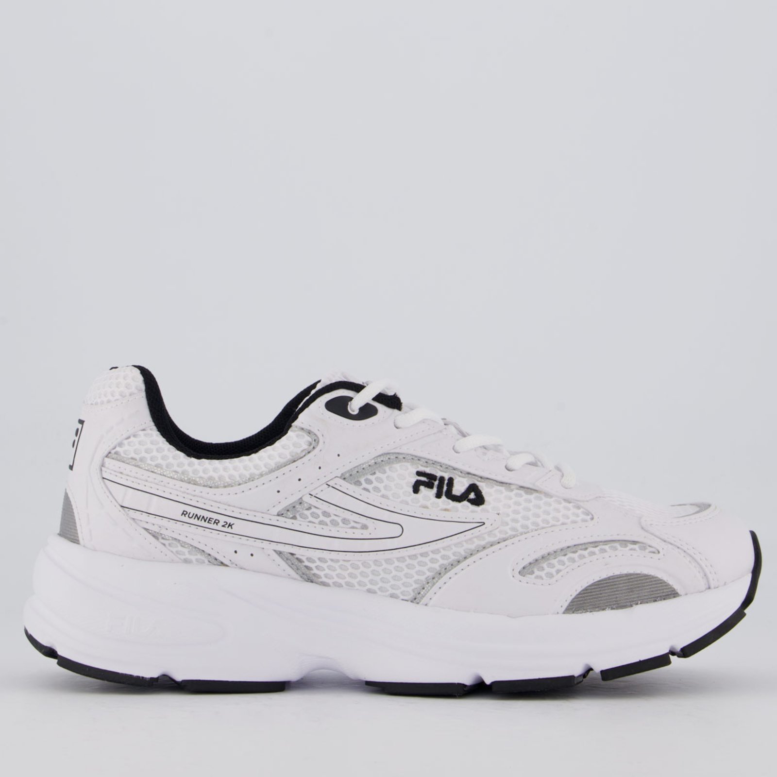 Tênis Fila Runner 2k Branco e Preto