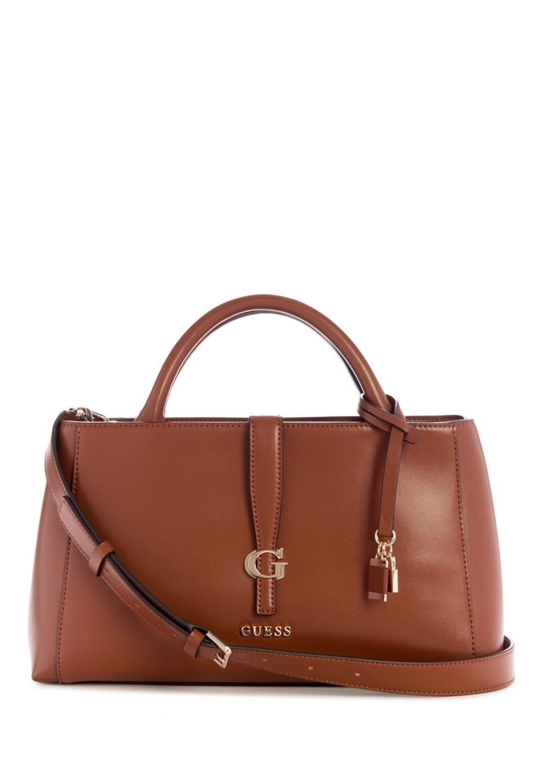 Vista 2 Bolsa Guess Carrie Girlfriend Satchel preto preto