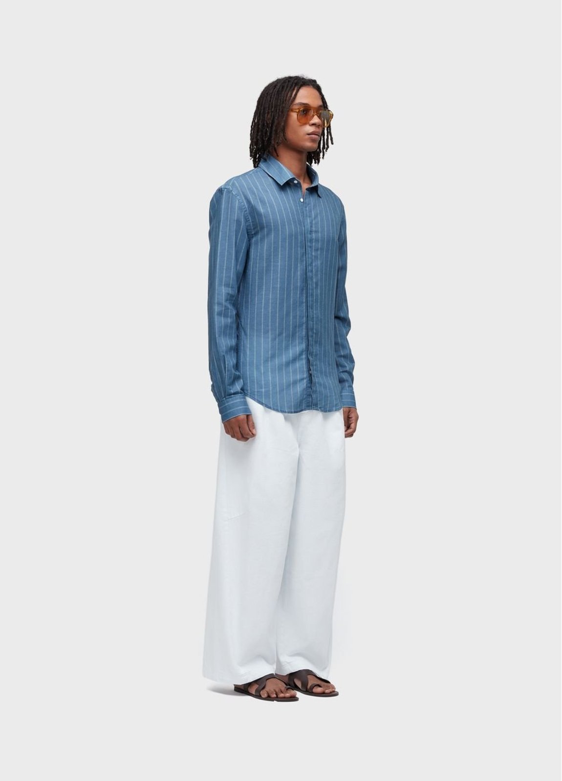 Calça over wide twill OSKLEN