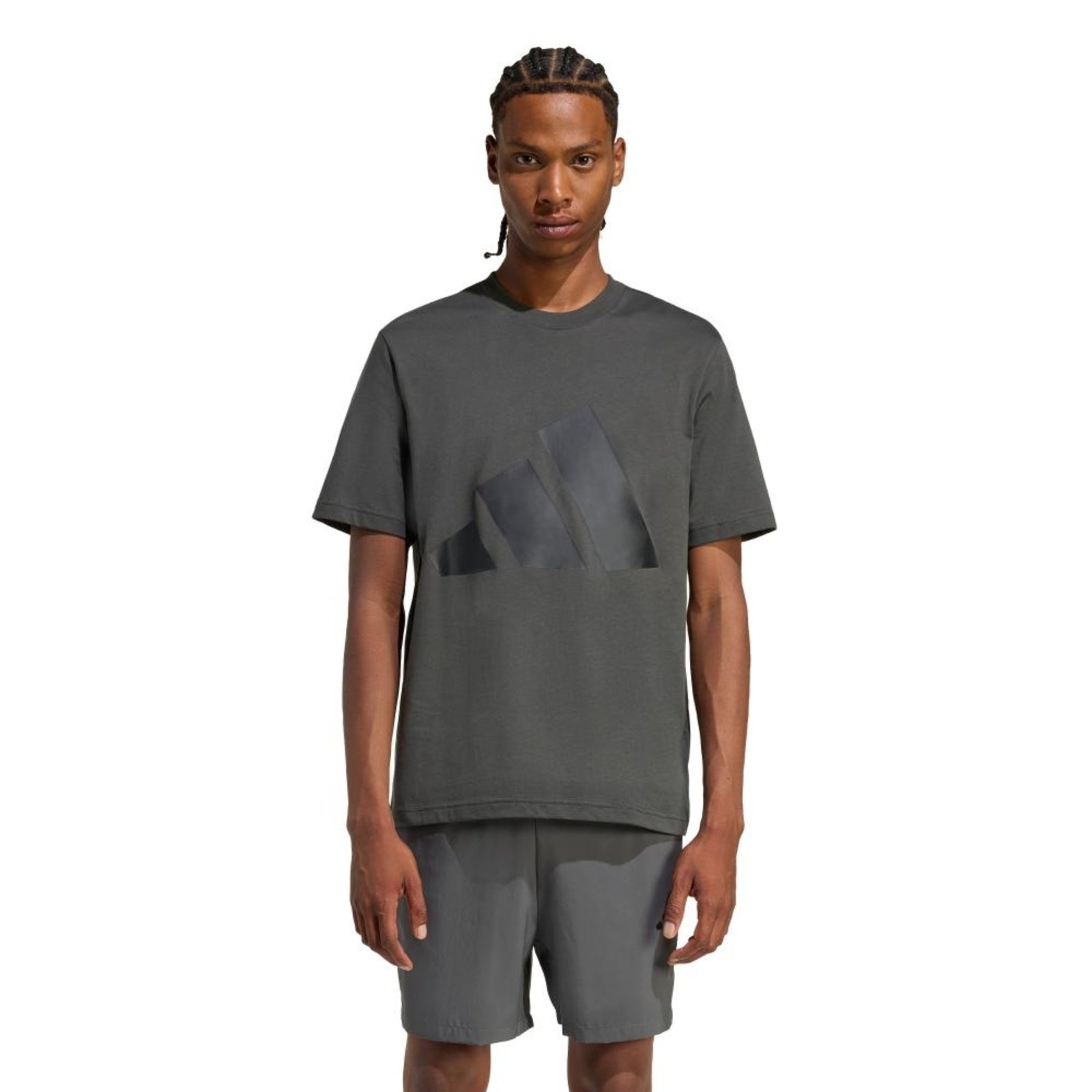 Camiseta Essentials Big Logo adidas Sportswear Cinza