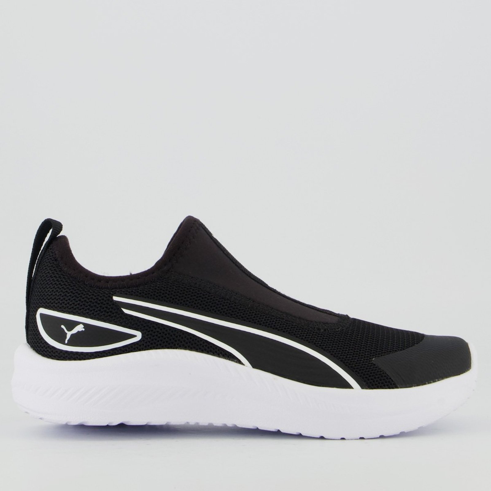 Infantil - Tênis Puma Sky Runner Slip Preto e Branco
