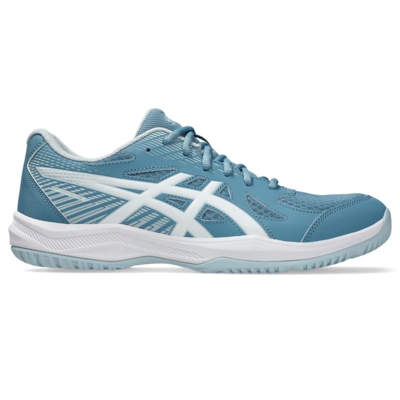 Tênis ASICS Upcourt 6 - Masculino - Azul/Branco