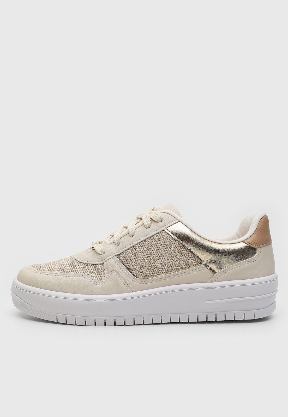 Tênis Vizzano Recorte Off-White