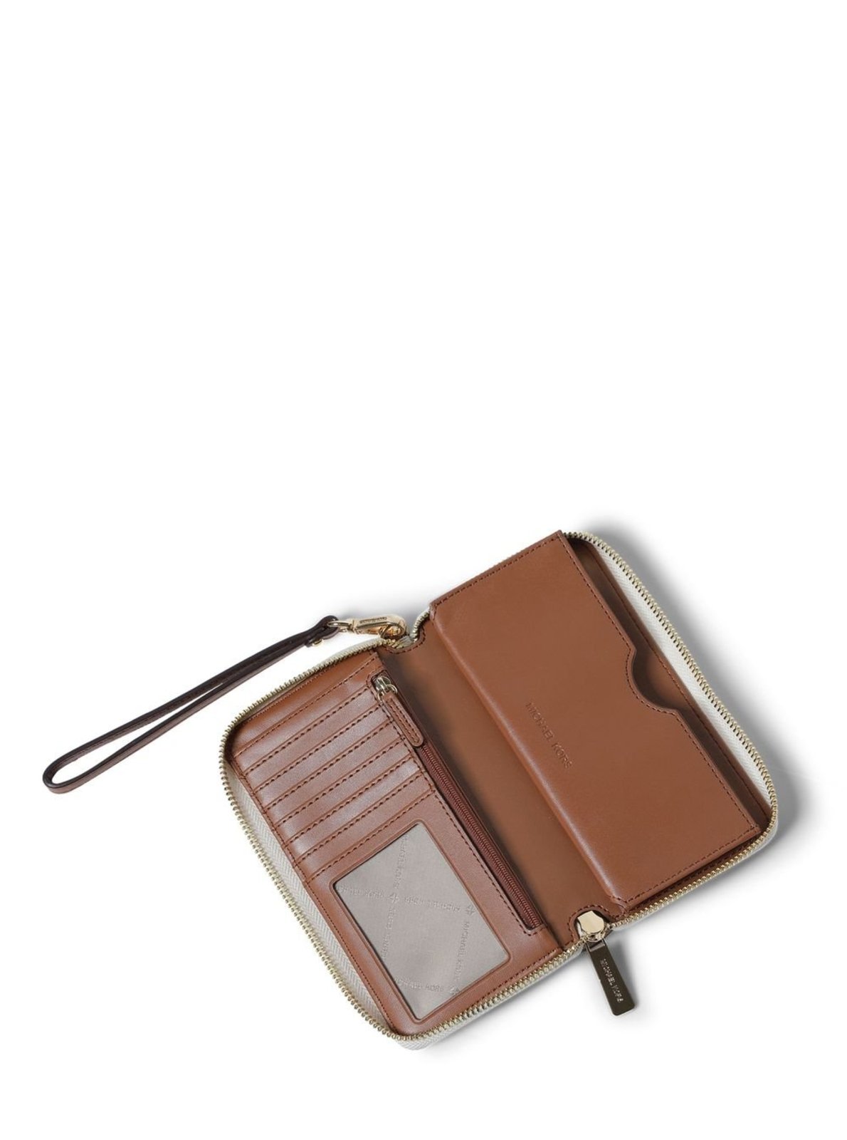 Vista 3 Carteira Jet Set Travel Logo Média 35F8gtvw9b150 Michael Kors branco