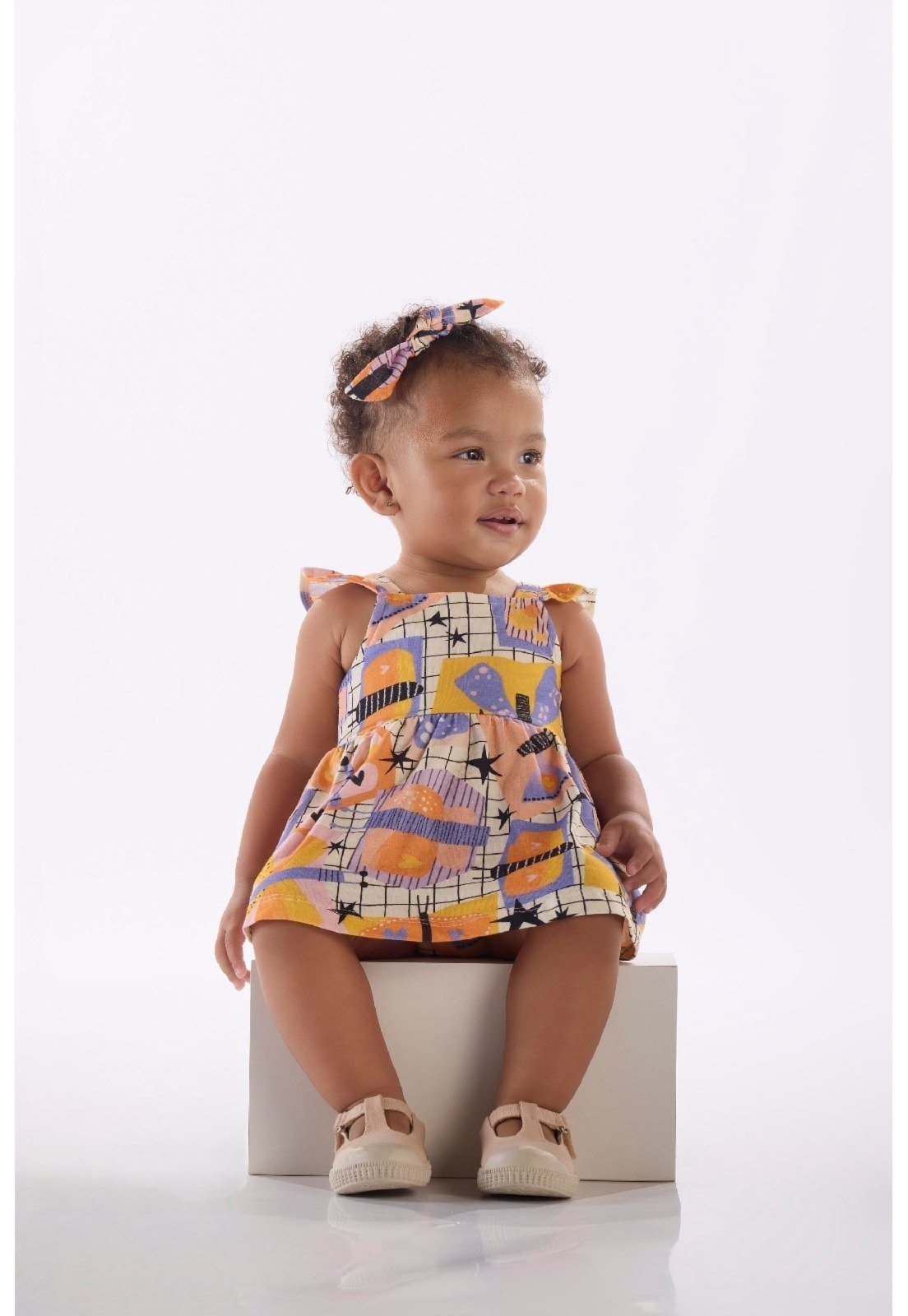 Infantil - Body Vestido Regata para Três e Já Branco