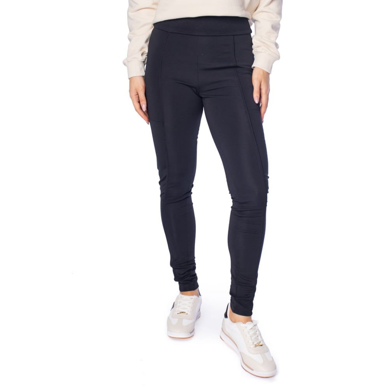 Calça Feminina Olho Fatal Malha Montaria Preto