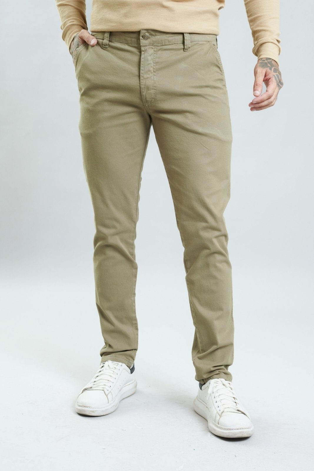 Calça de Sarja Sport Fino Masculina Color Dialogo Jeans