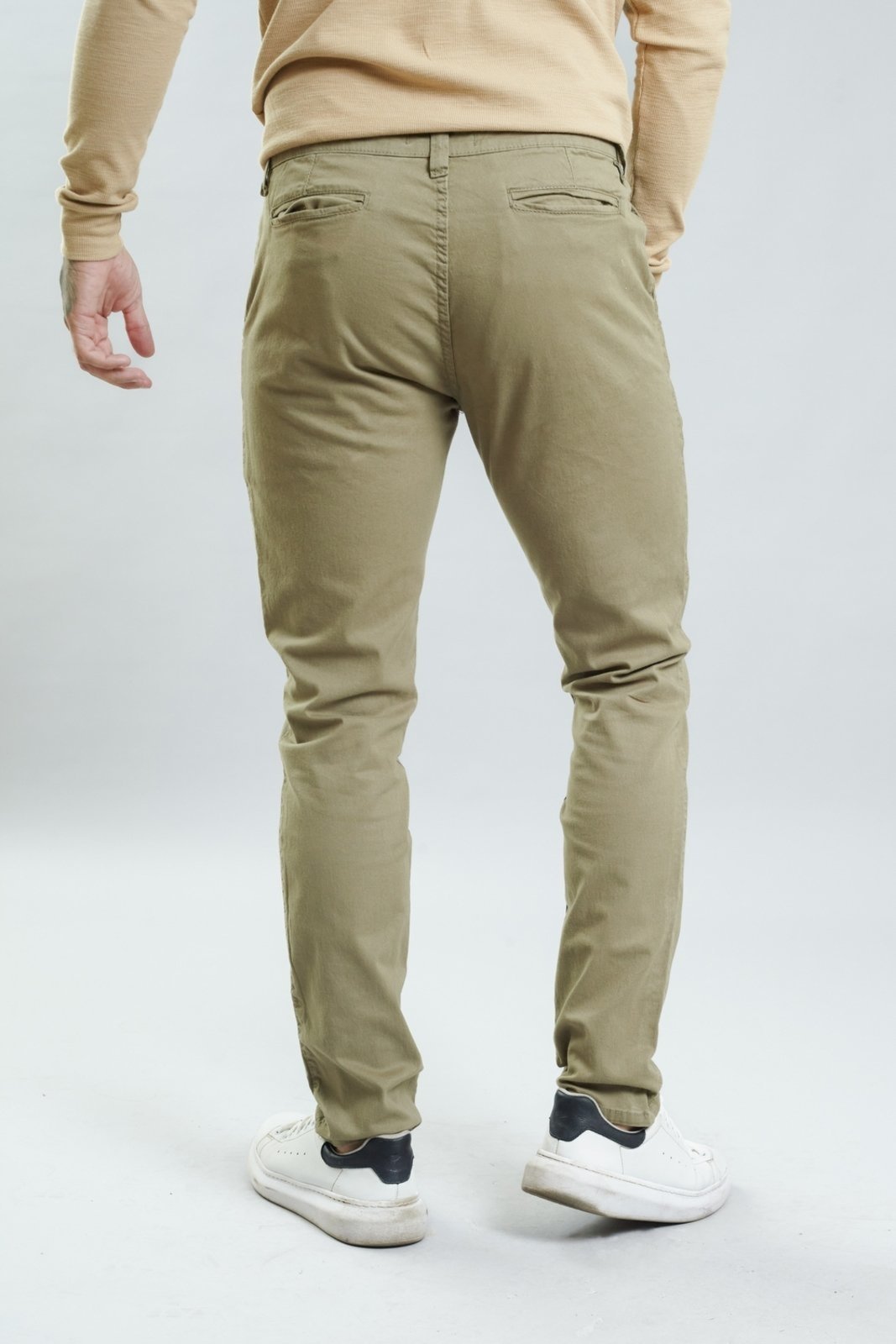 Vista 3 Calça de Sarja Sport Fino Masculina Color Dialogo Jeans cinza Dialogo Jeans cinza