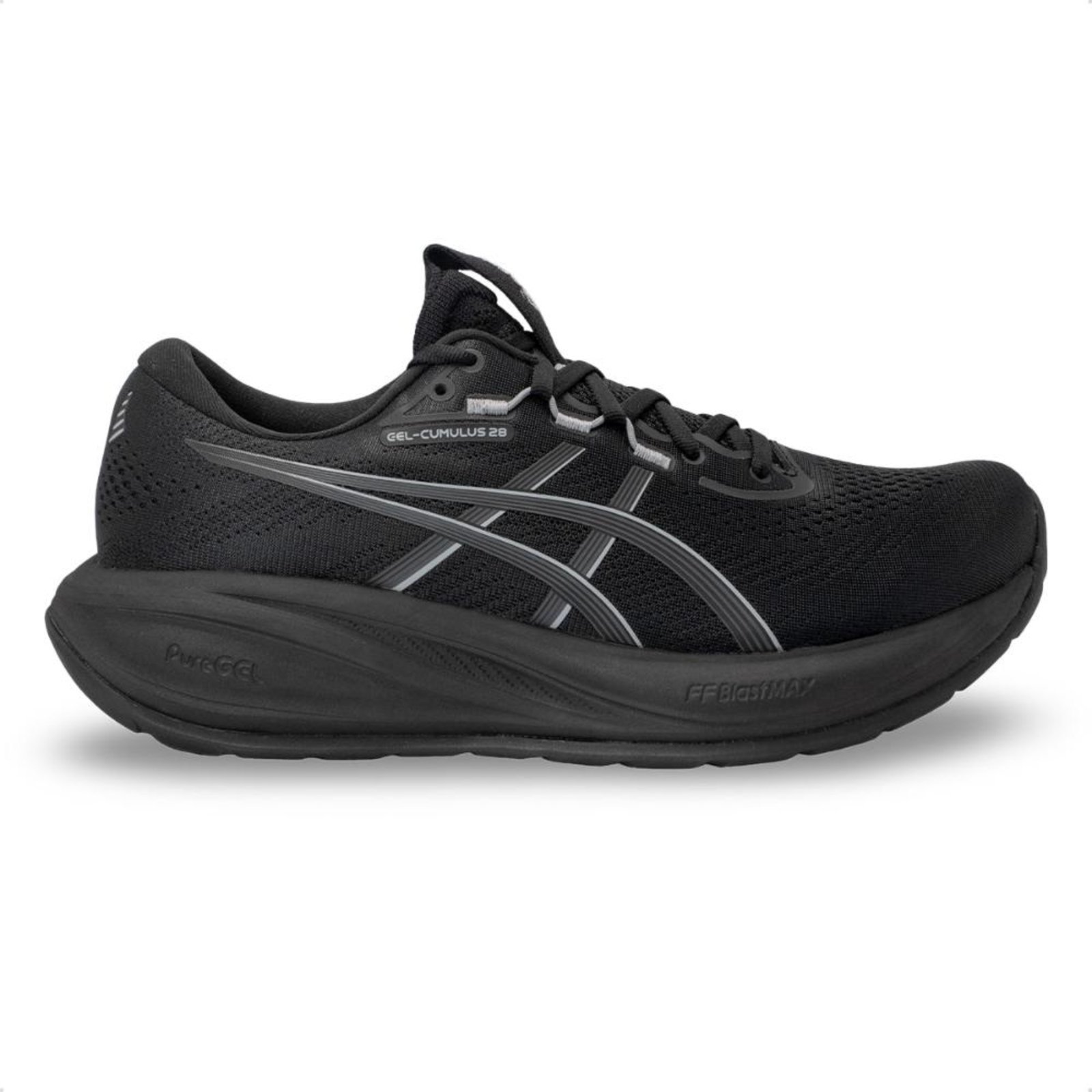 Vista 2 Tênis Asics Masculino Gel-Cumulus 28 Corrida preto ASICS preto