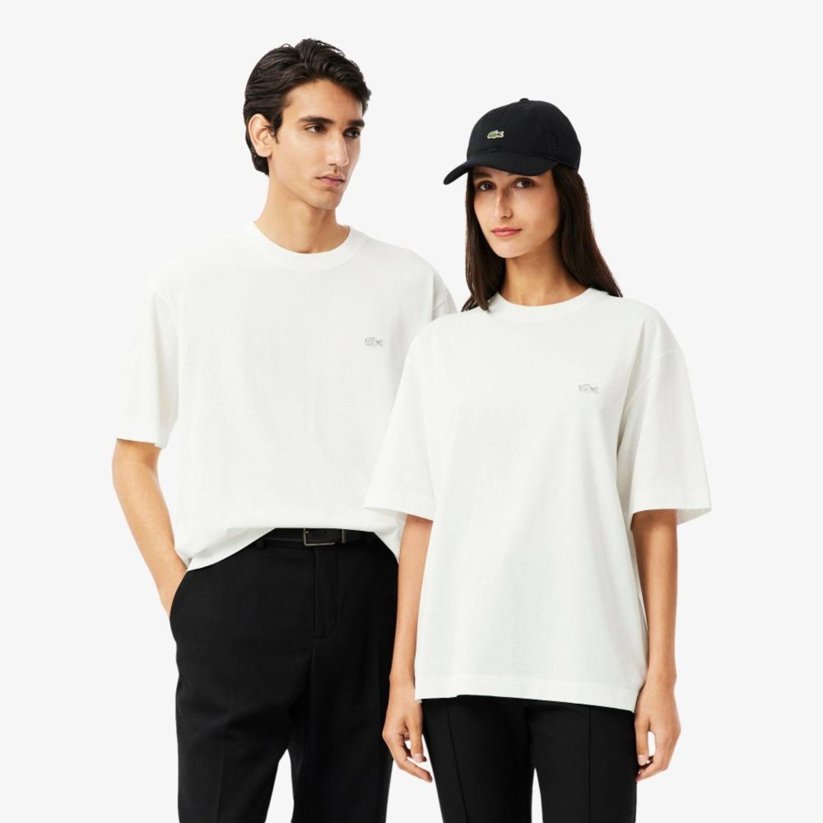 Vista 2 Camiseta de Malha Pesada de Caimento Folgado Lacoste azul Lacoste azul