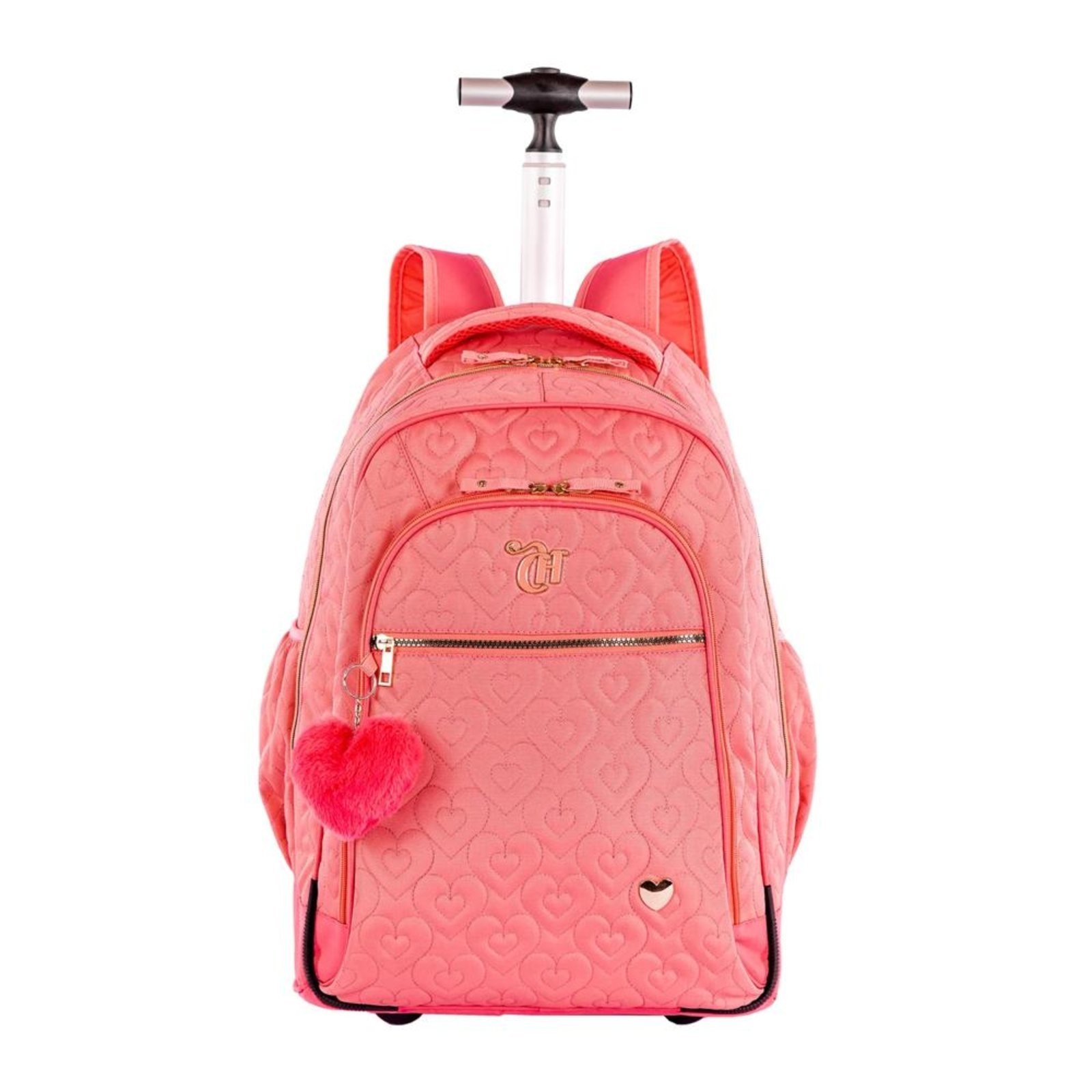 Vista 2 Infantil - Mochila Sestini Com Carrinho Capricho Crush Pêssego incolor Sestini incolor