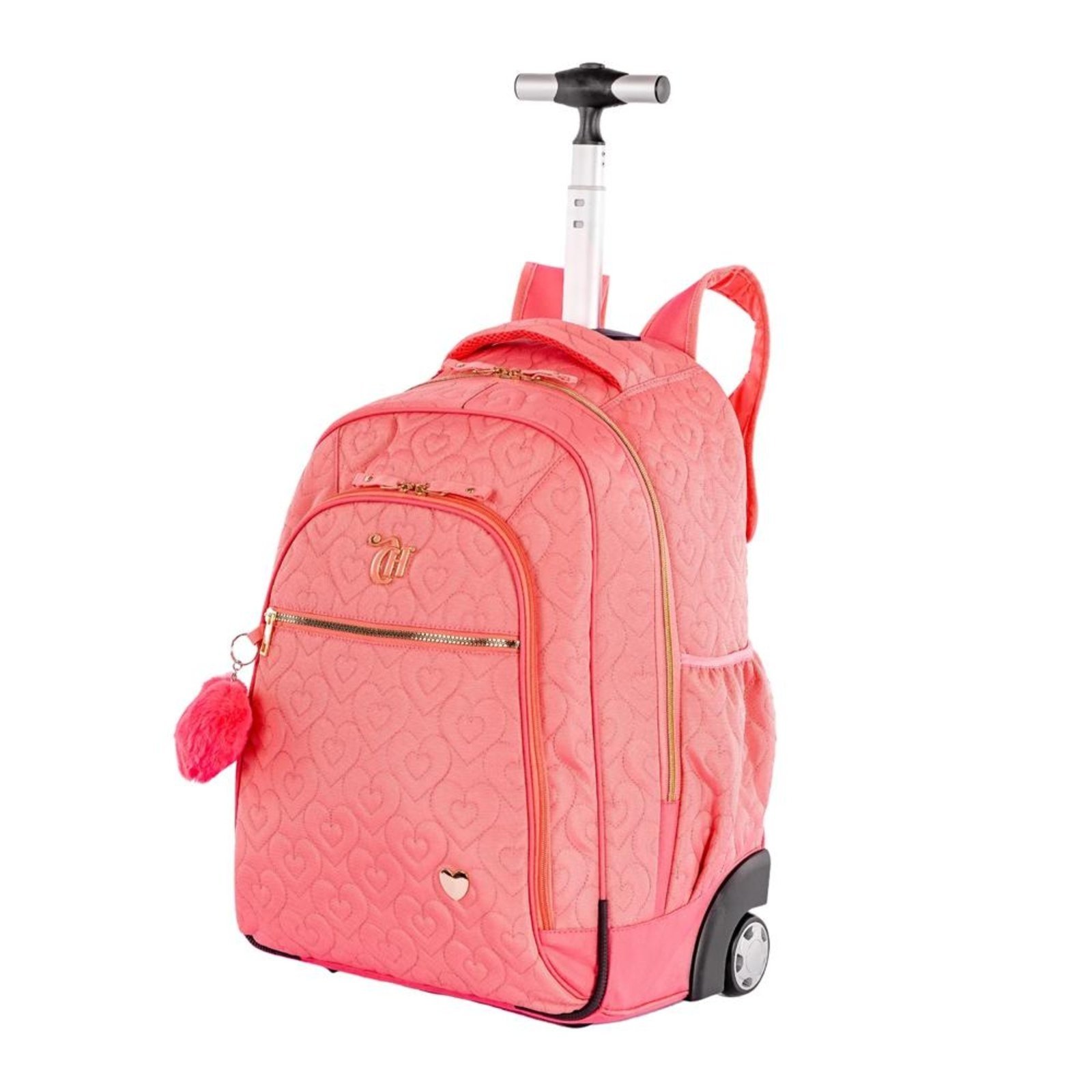 Vista 3 Infantil - Mochila Sestini Com Carrinho Capricho Crush Pêssego incolor Sestini incolor