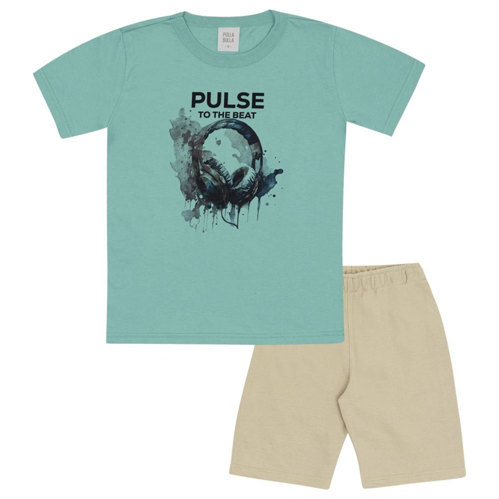Infantil - Conjunto Verde Pulla Bulla Menino - 53476-348