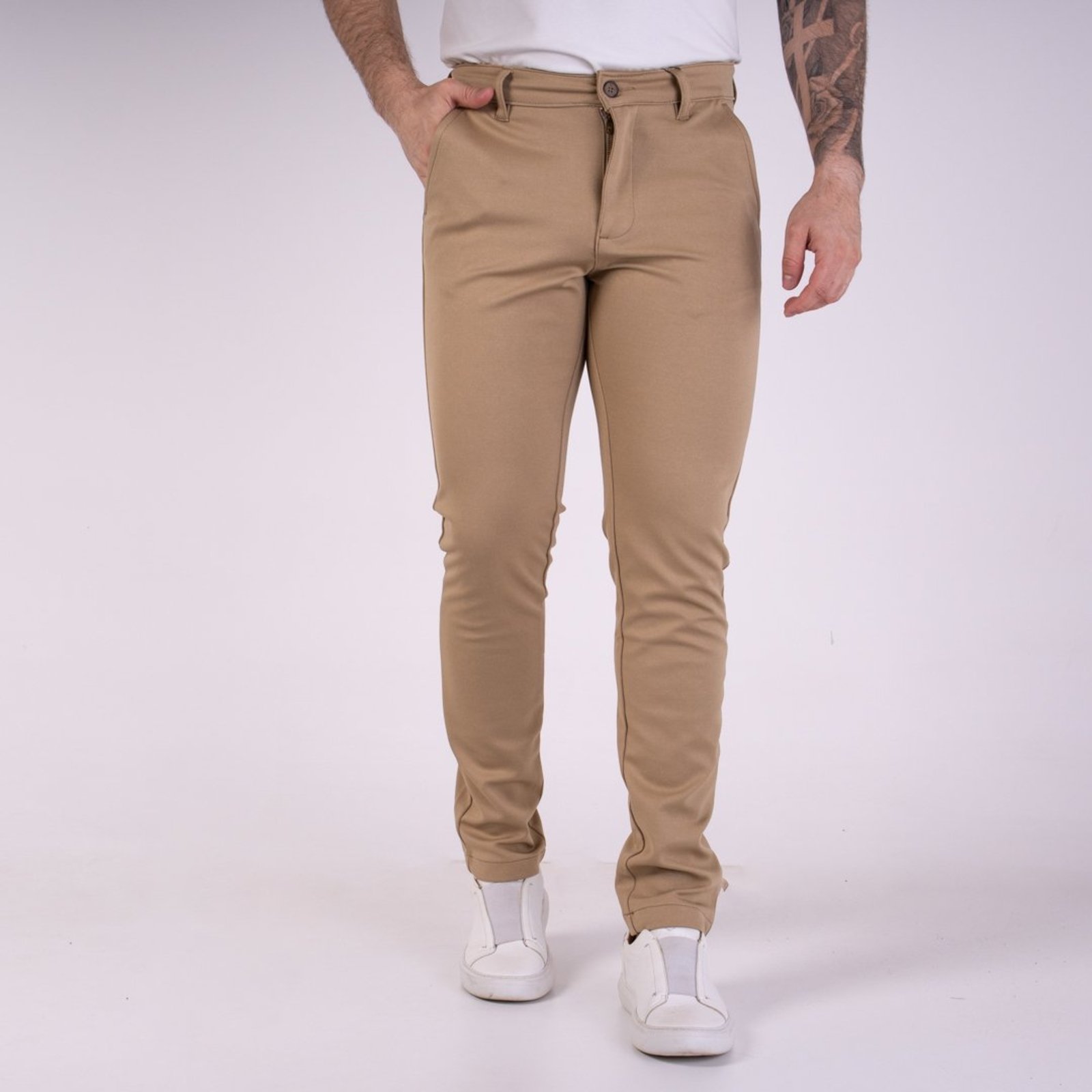 Calça VersatiOld Alfaiataria Premium Slim Bege