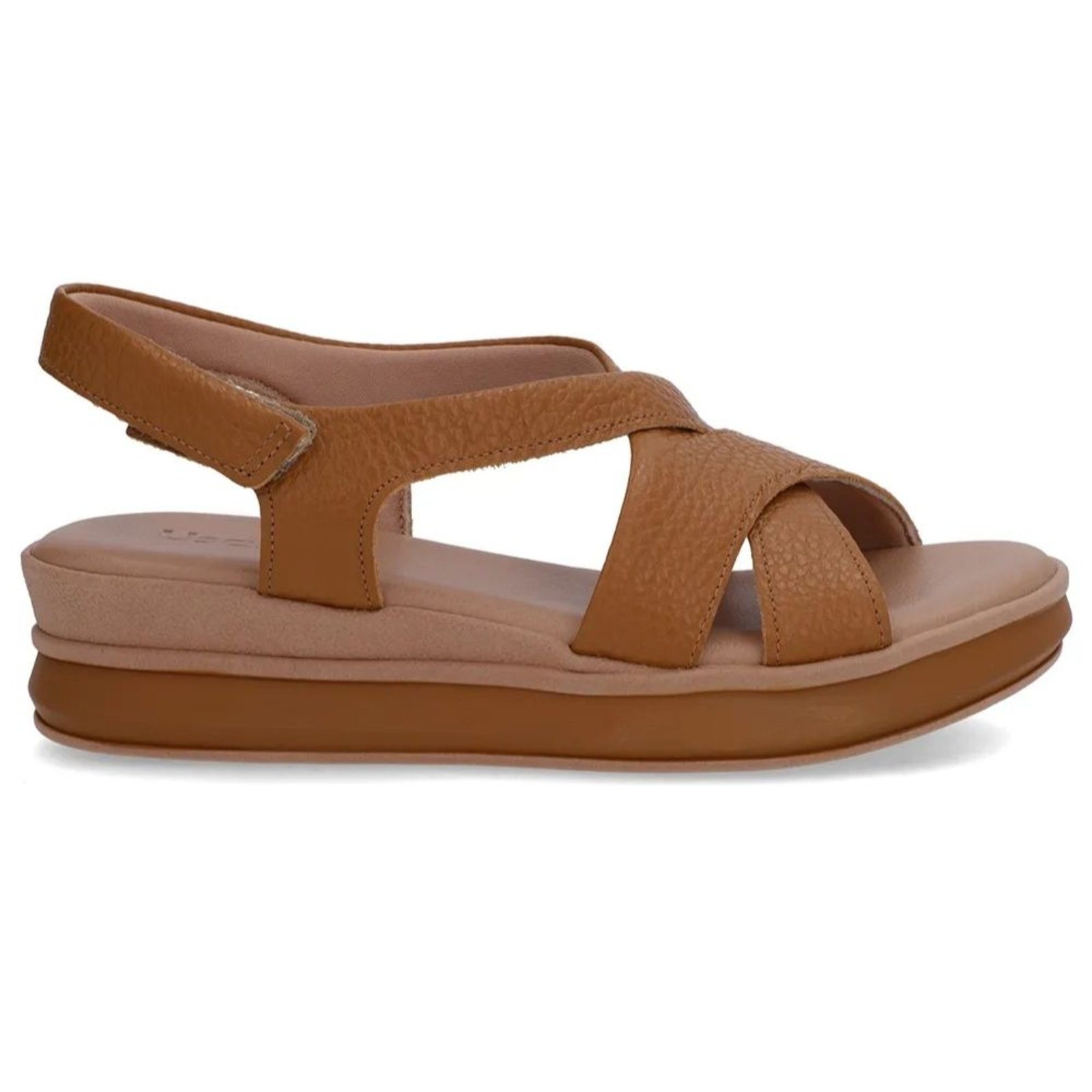 Sandália Feminina Papete Couro Tan Usaflex AN33005