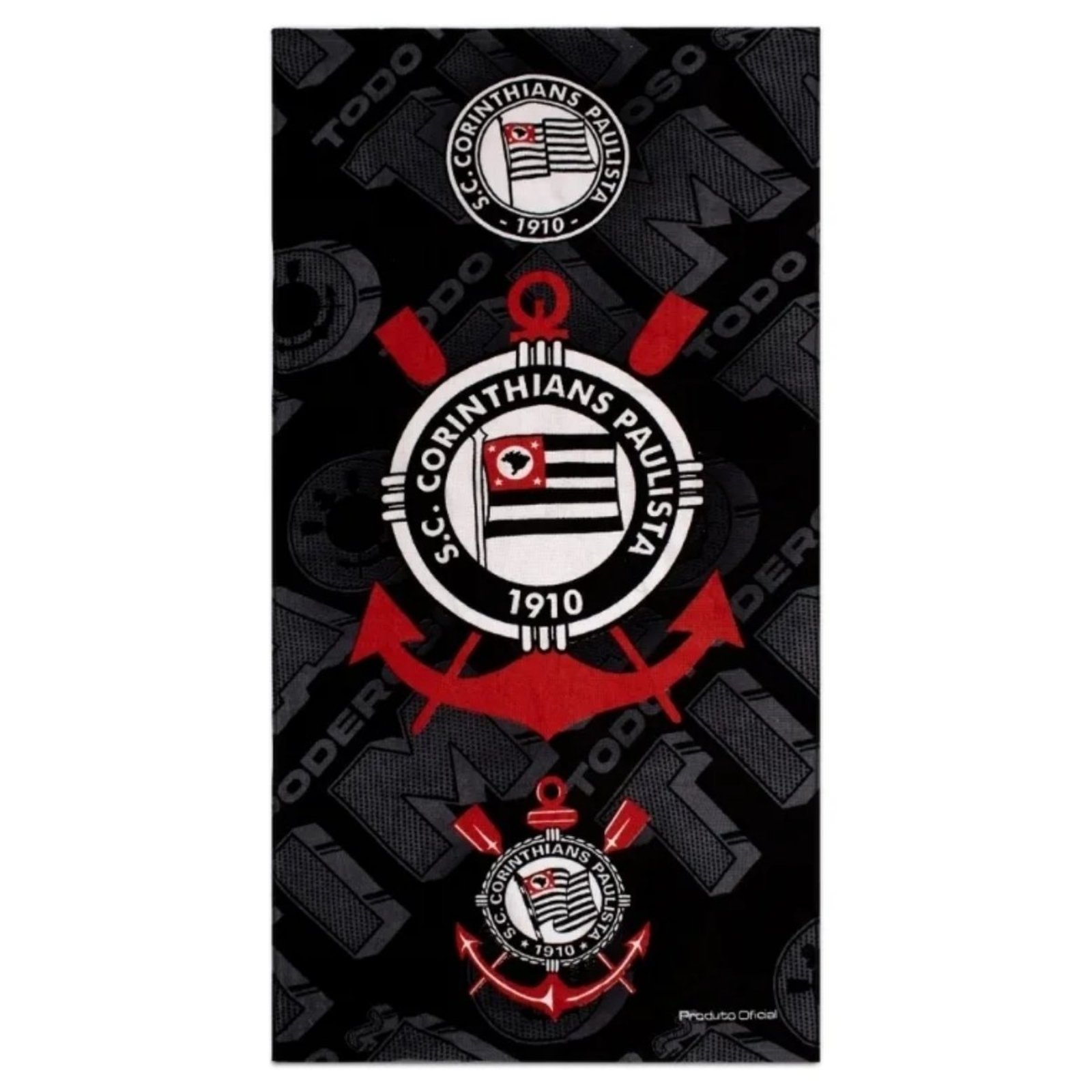 Toalha Banho Time Corinthians 100% Algodão Buettner