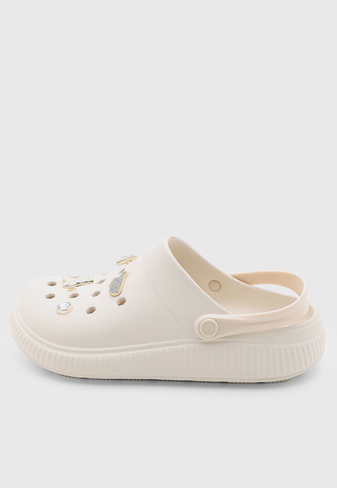 Chinelo Babuche Feminina Moleca Off-White