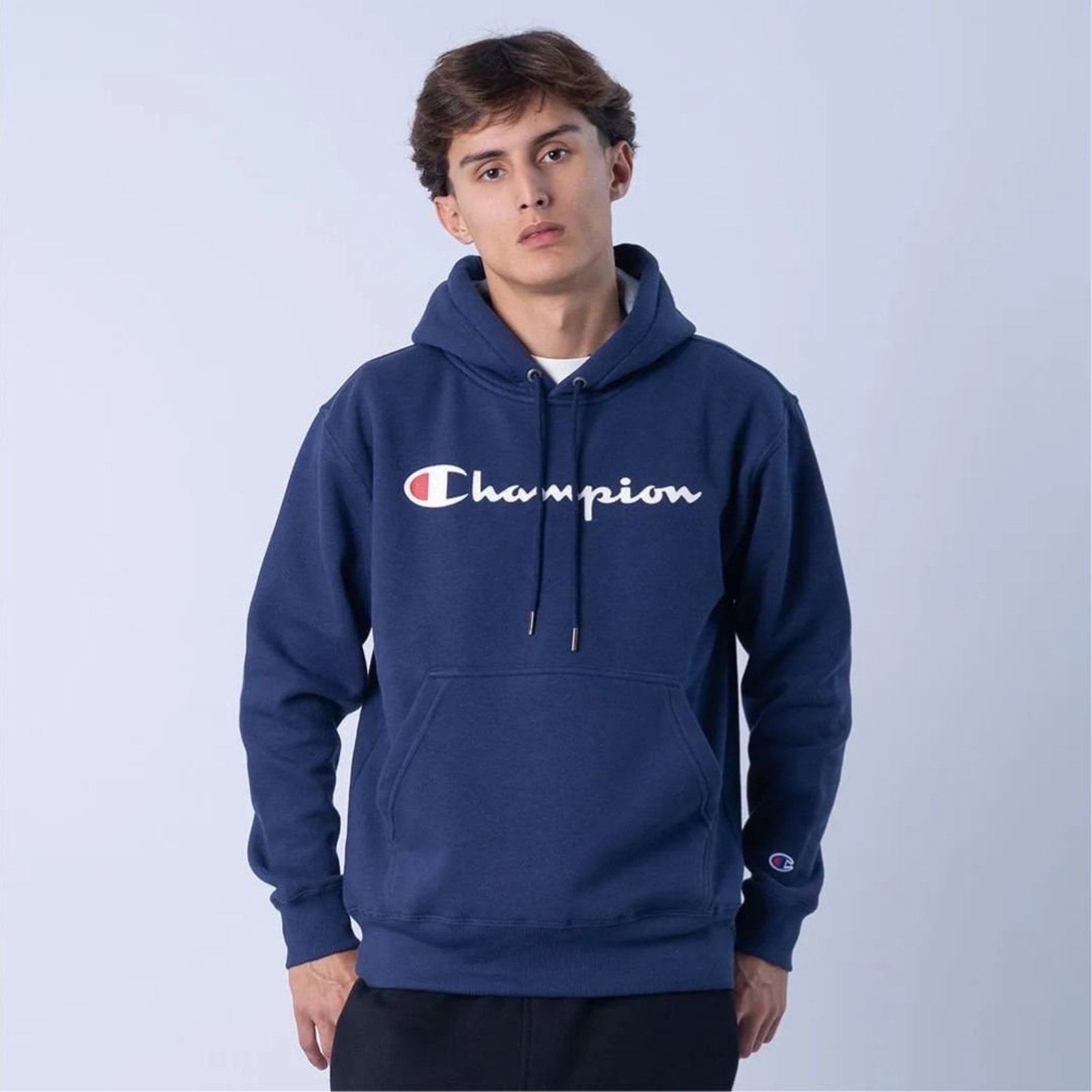 Moletom Champion Athletic Script Logo - NAVY