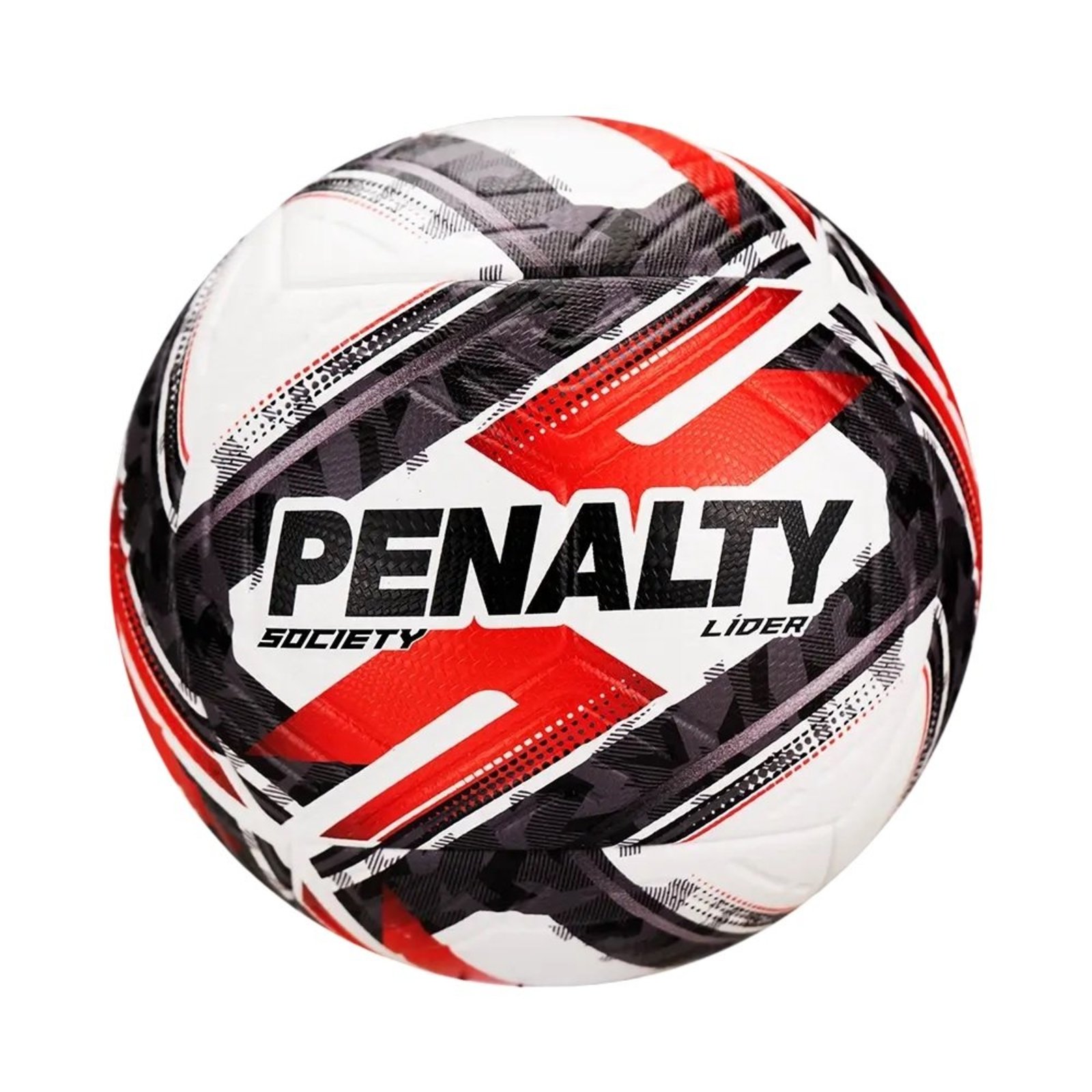 Bola Society Penalty Líder XXVI - Branco/Vermelho/Preto