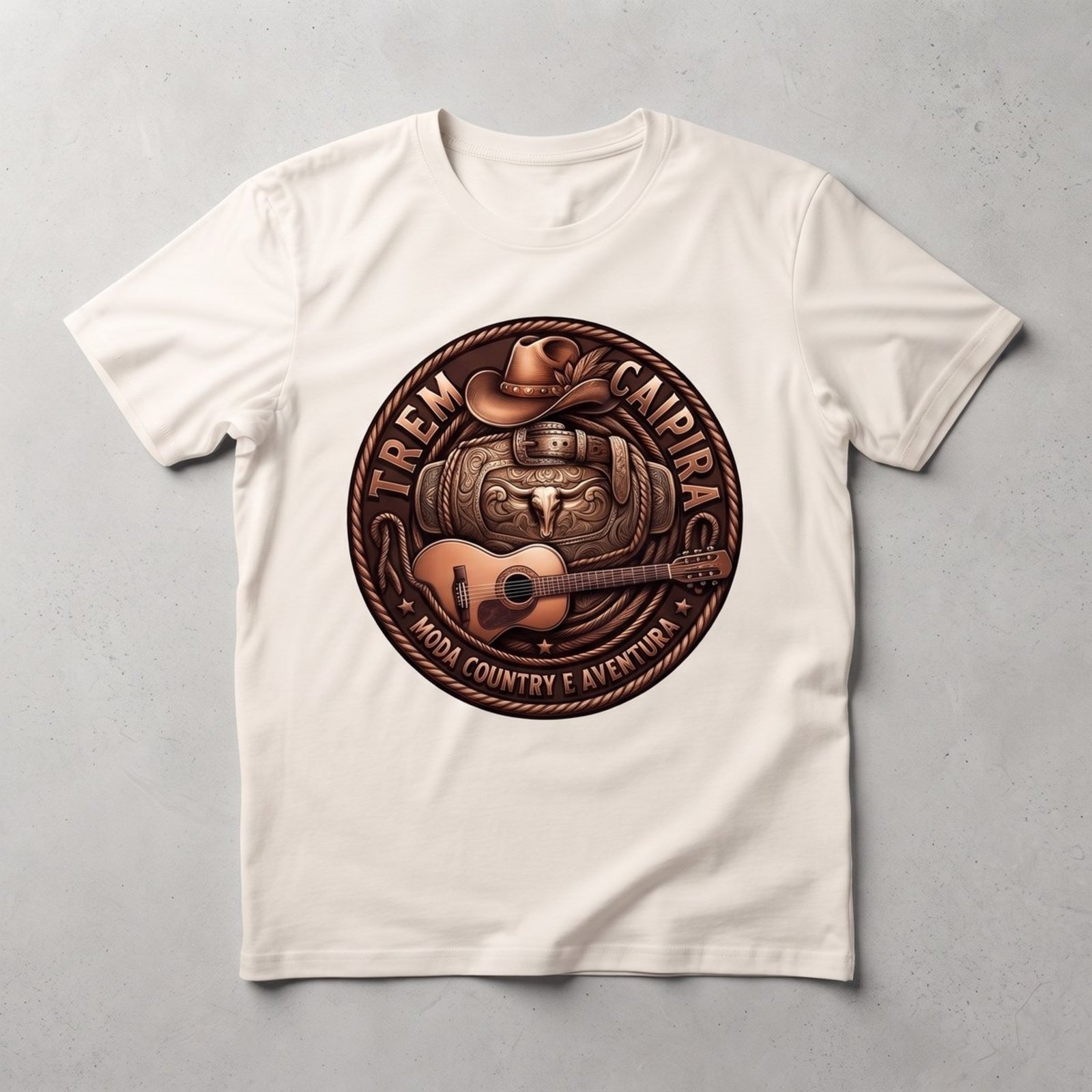 Camiseta Masculina Country Agro Suedine Premium 100% Algodão Estampa Exclusiva Trem Caipira Modão Roça