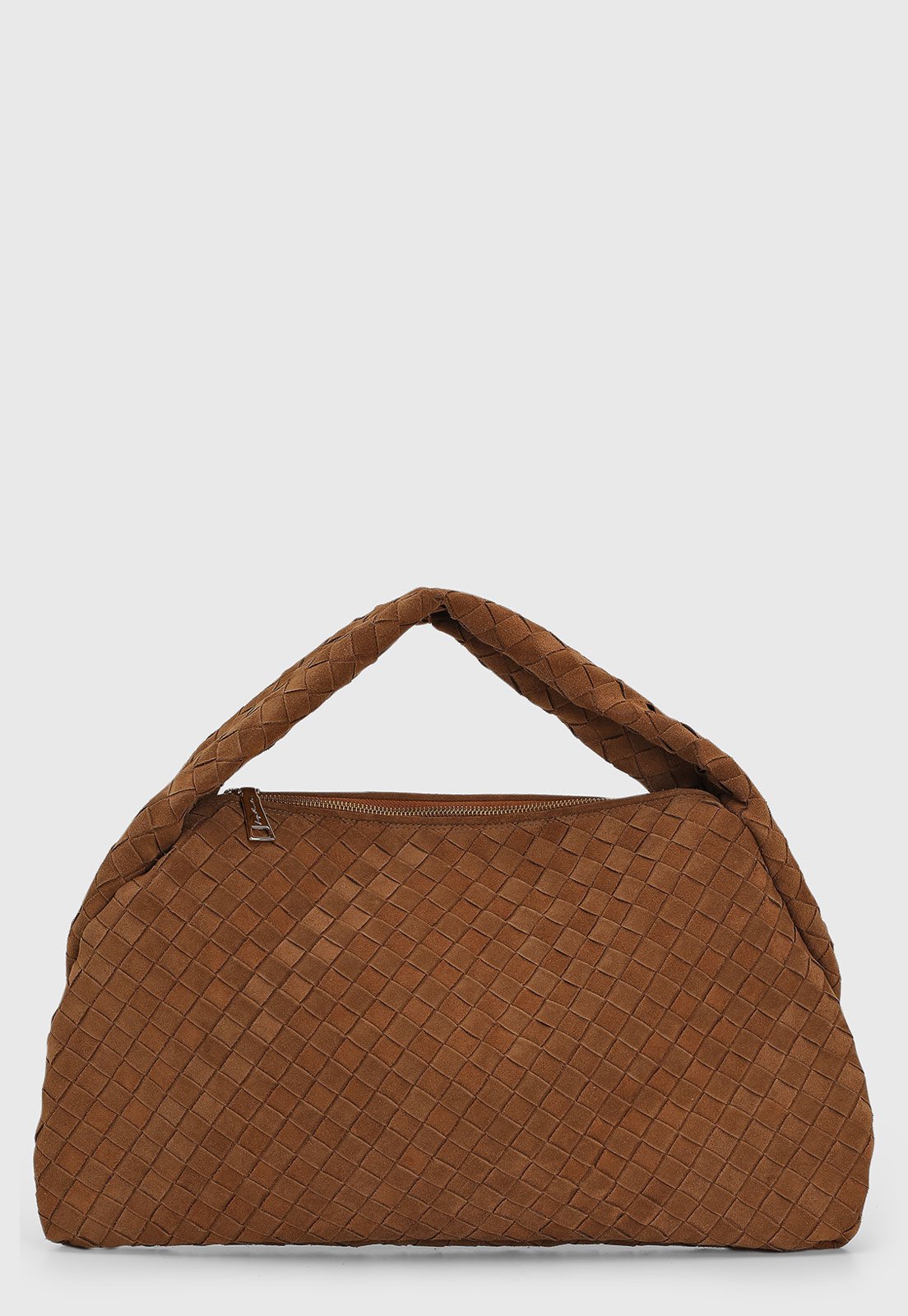 Bolsa Feminina Luiza Barcelos Trama Entrelaçada Marrom