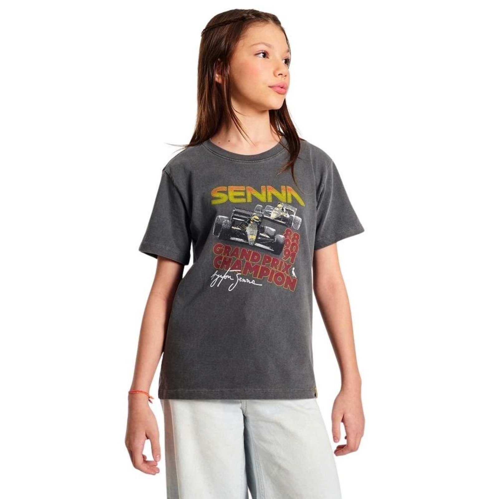 Infantil - Camiseta Mini Estampa Grand Prix Senna Reserva Mini