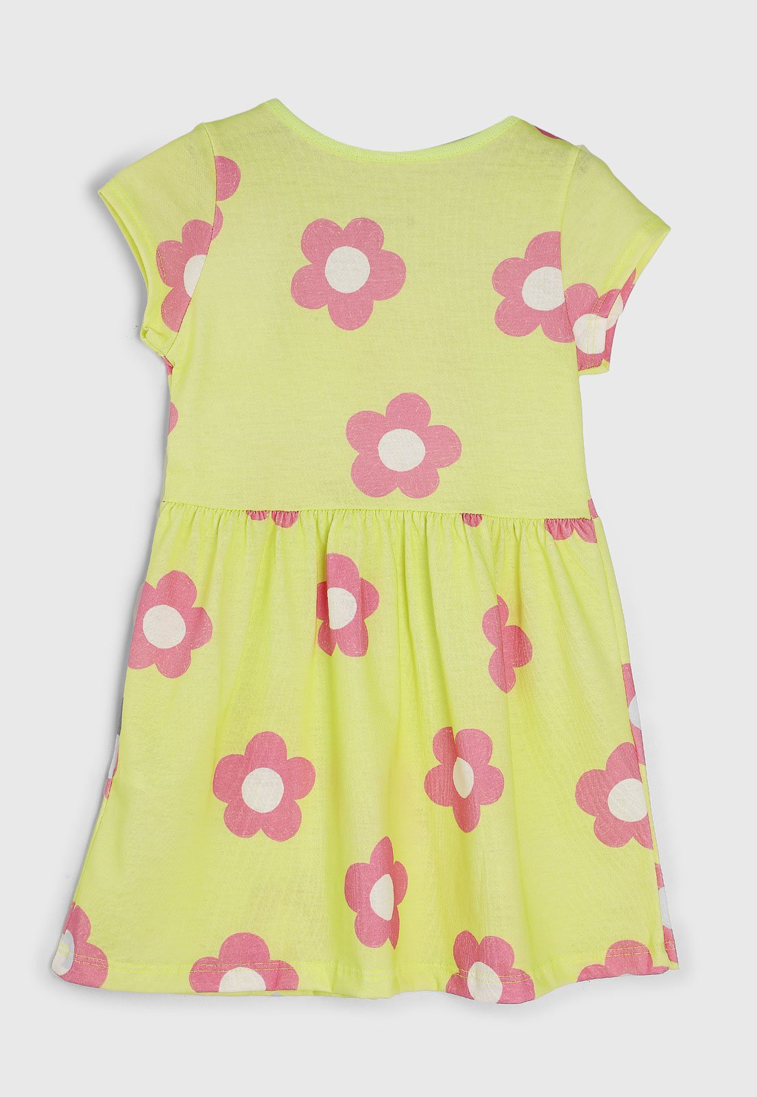 Vista 3 Infantil - Vestido Brandili Estampado Floral Brandili verde