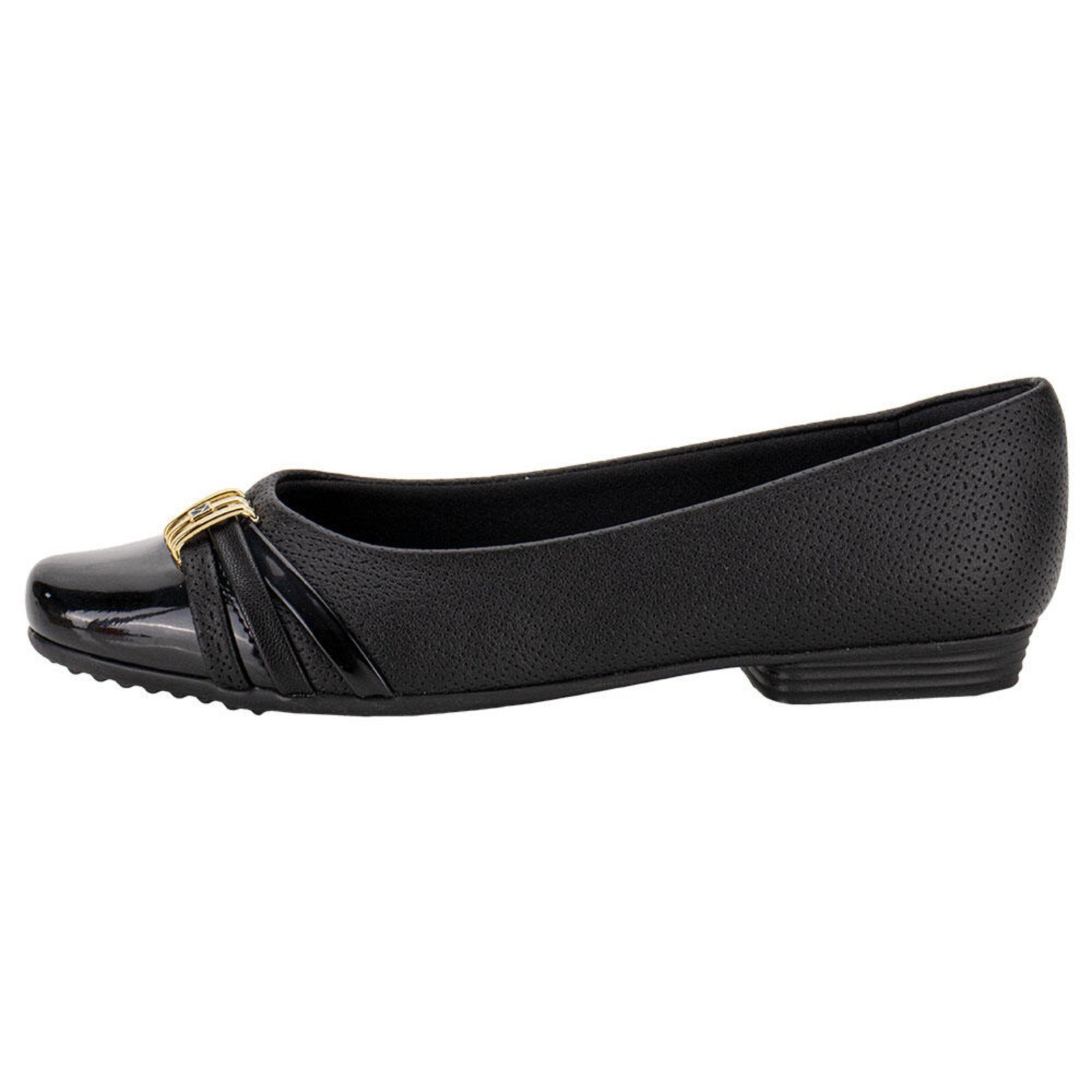 Vista 3 Sapatilha Feminina Flat Piccadilly 250233 0080233 preto Piccadilly preto