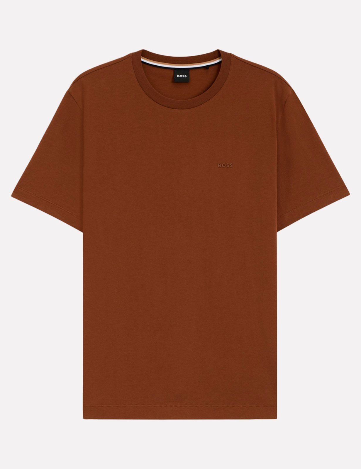 Camiseta Hugo Boss Masculina Regular Fit Thompson 01 Marrom