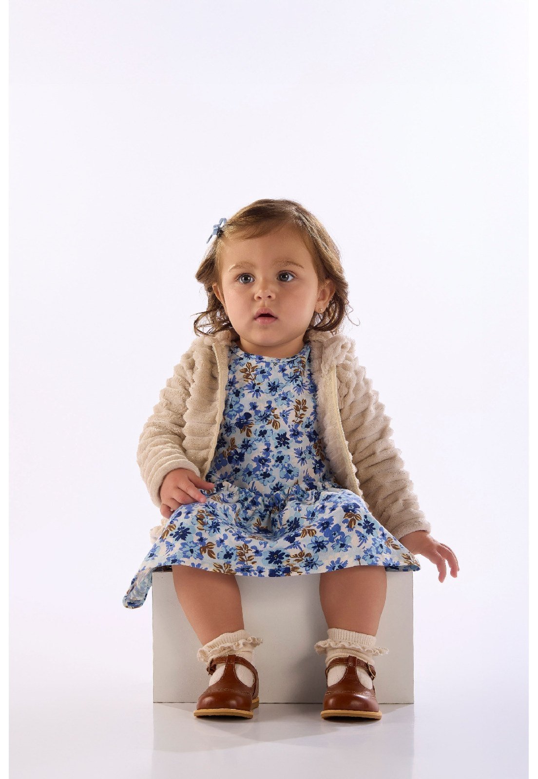 Infantil - Jaqueta Capuz Orelha Quimby Rosa