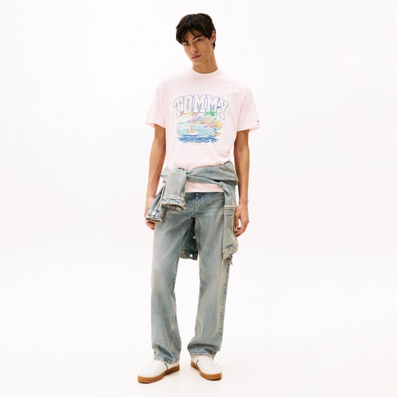 Vista 2 Camiseta Sailing Relaxed Fit Tommy Jeans - EEG rosa Tommy Jeans rosa