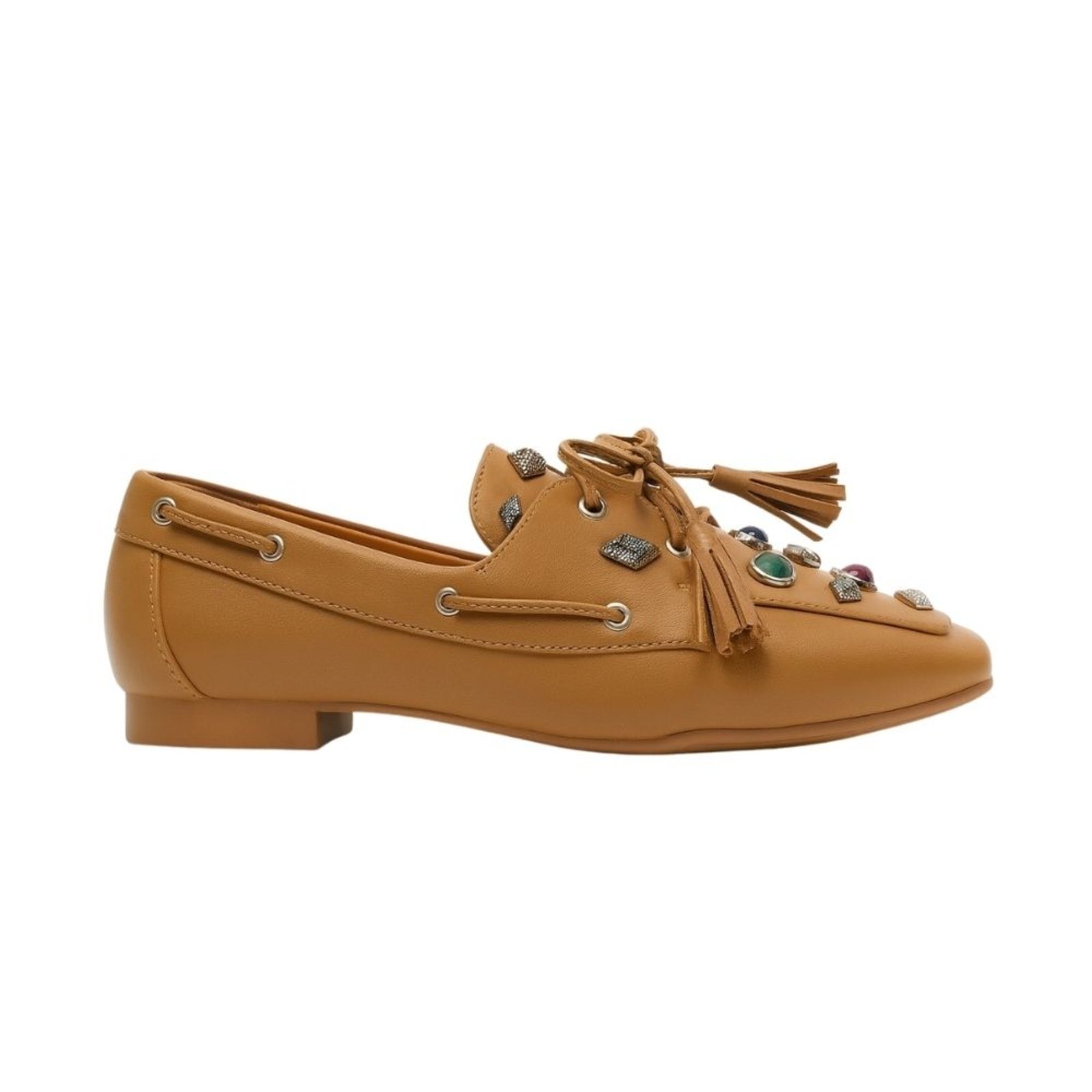Mocassim Bellaze Com Detalhes Bege