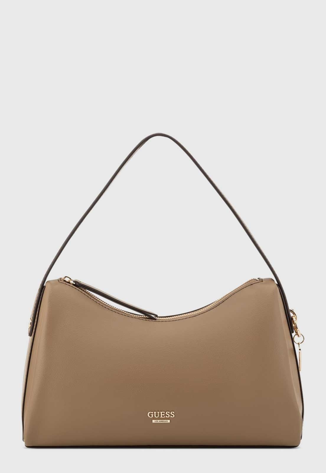 Bolsa Média Guess Design Estruturado Bege