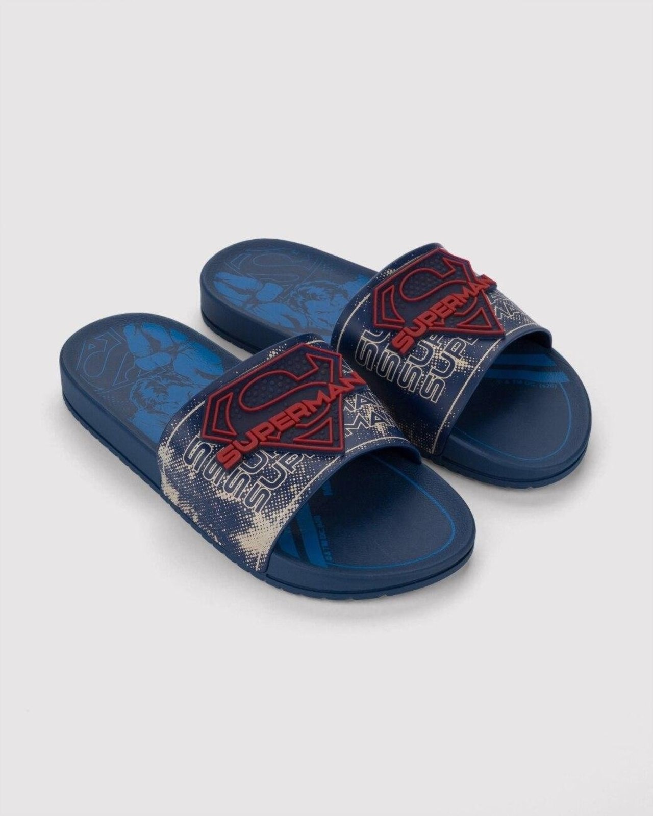 Infantil - Chinelo Slide Grendene Liga da Justiça Darkstep Azul