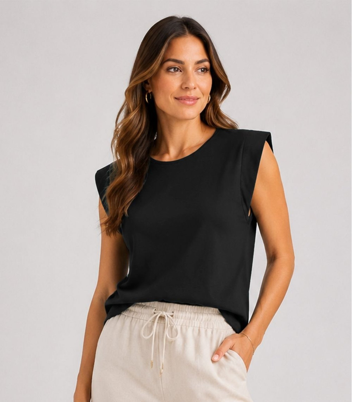 Blusa Feminina Manga Curta Infinita Cor Preto