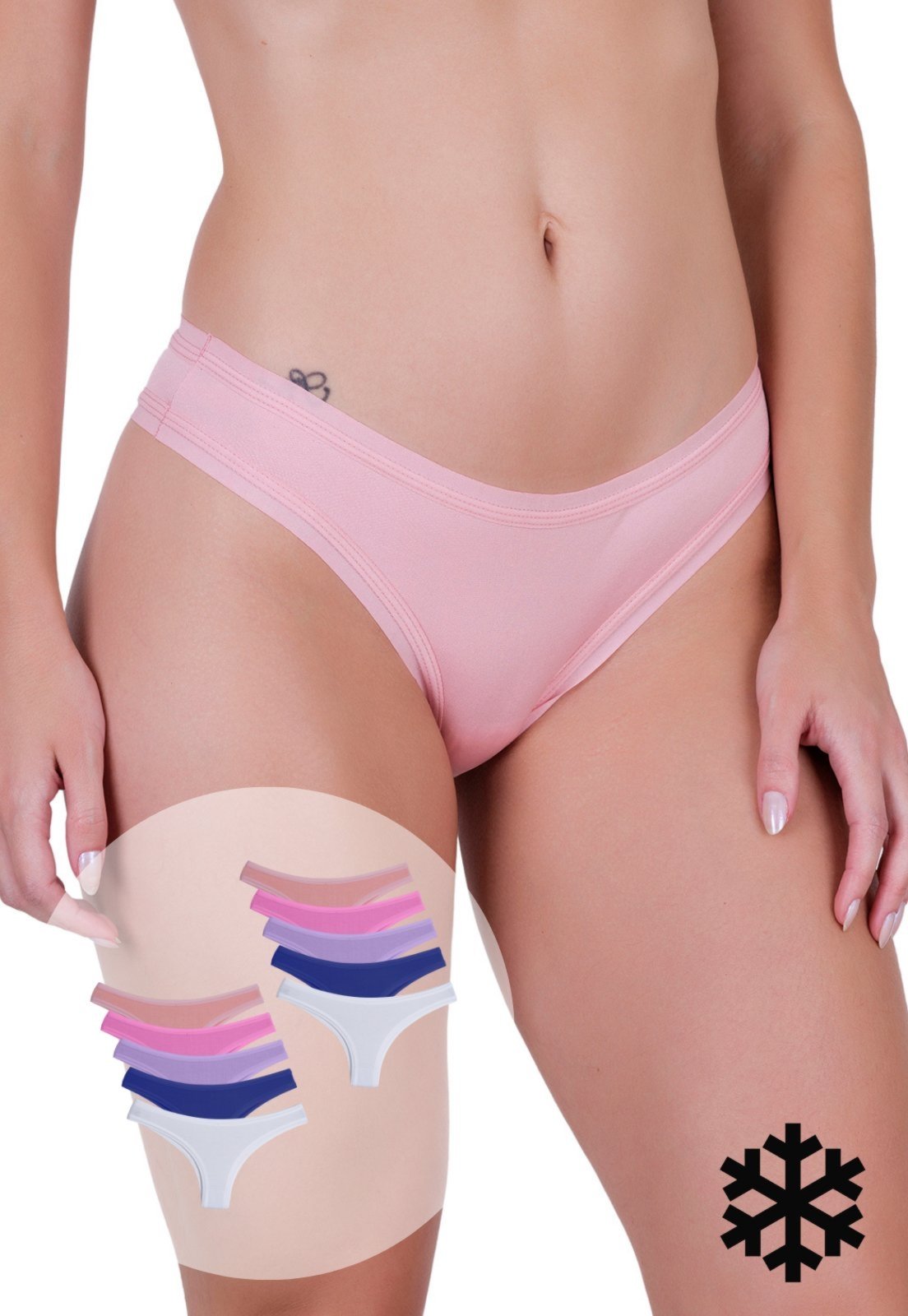 Kit 10 Calcinhas Femininas Microfibra Confortável Elástico Aberto Não Marca Concept Lingerie