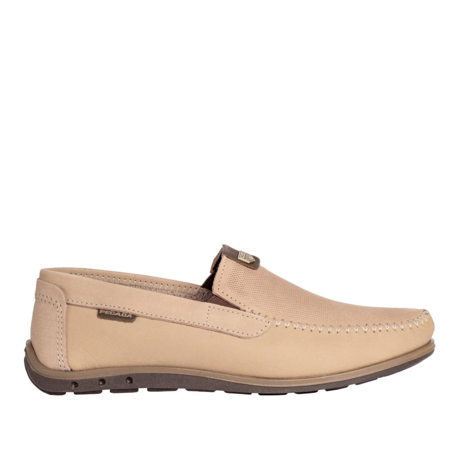 Mocassim Masculino Pegada Bege