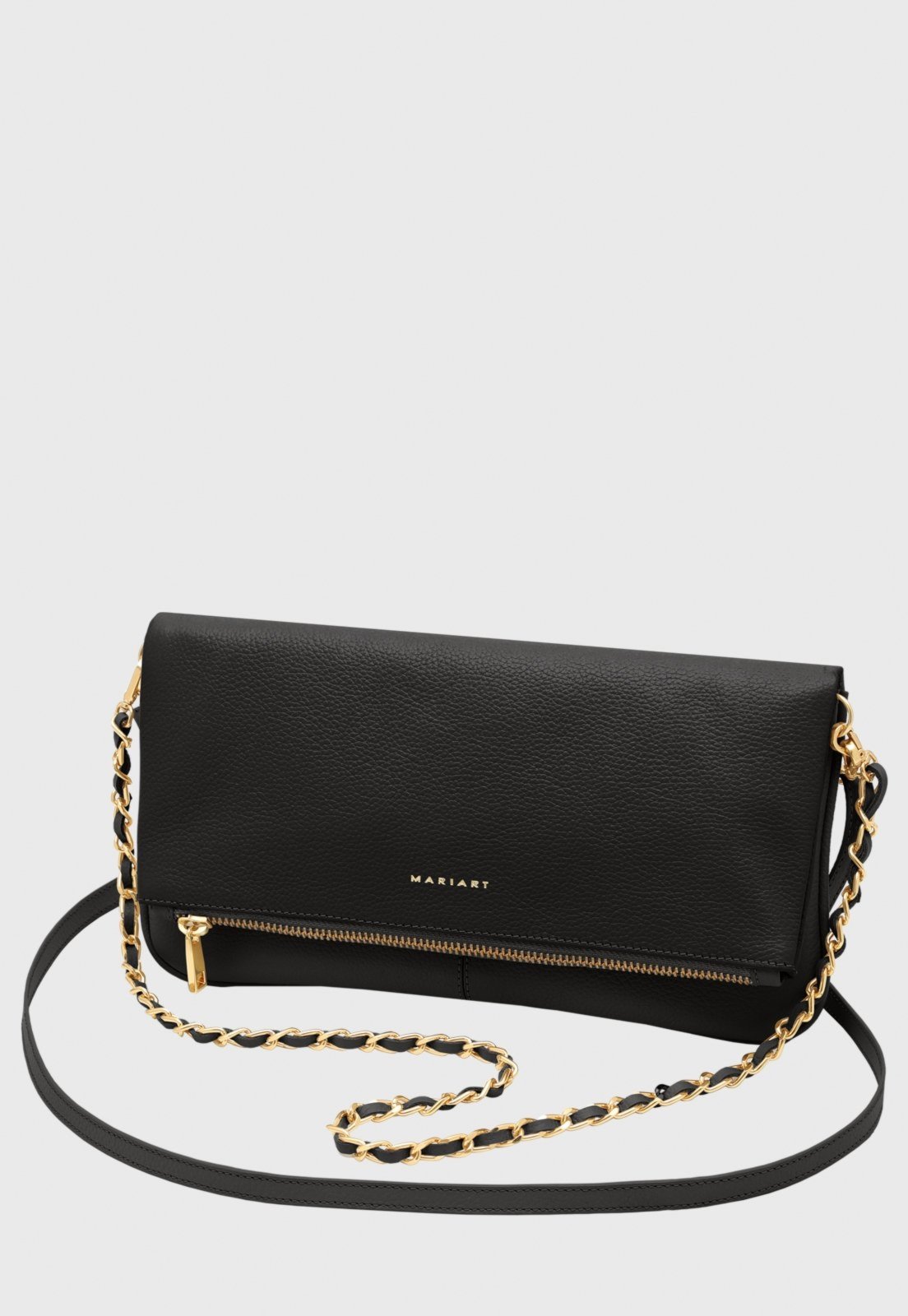 Bolsa Transversal Couro Mariart Cerejeira Preta