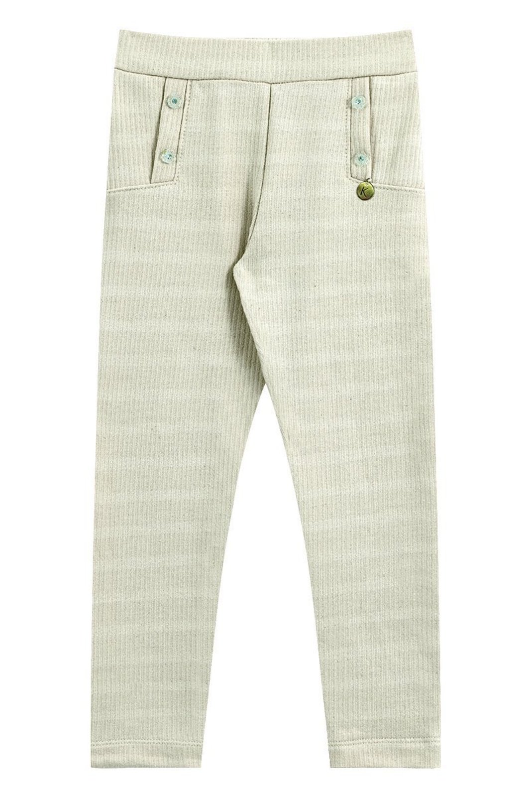 Infantil - Calça Off em Moletinho Texturizado com Botões Exclusivos