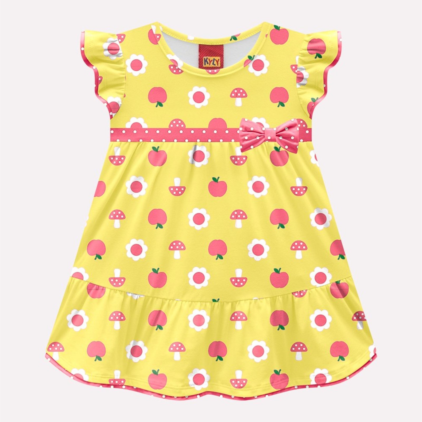 Infantil - Vestido Menina em Cotton Kyly
